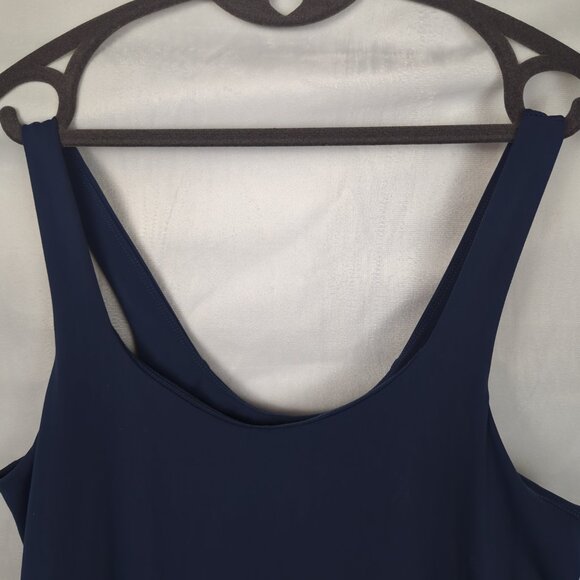 Dark Blue Flared Pantsuit - Picture 2 of 7